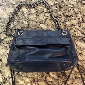 Rebecca Minkoff swing convertible bag in navy blue